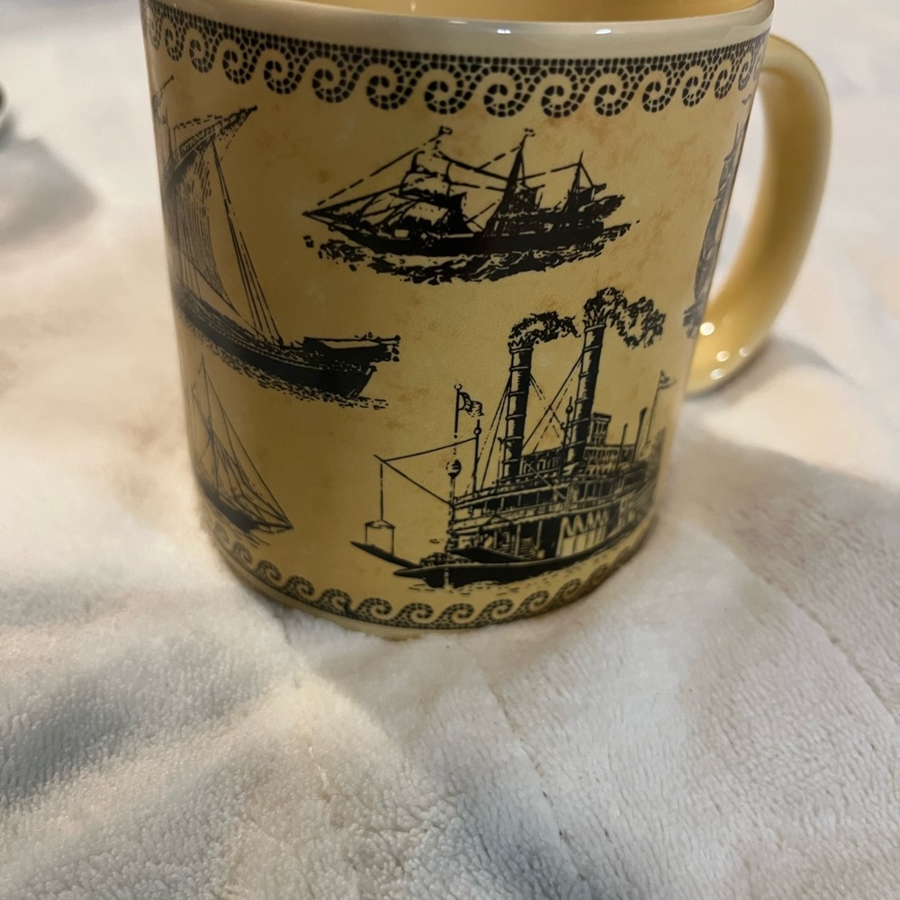 Russ Berrie Yellow Nautical Mug - Picture 4 of 6